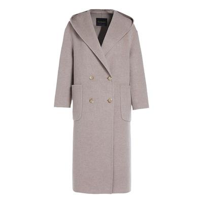 乔万尼绵羊毛中长款毛呢外套