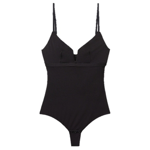 Intimissimi意舒漫时尚经典纯色V领性感贴身美背打底连体衣BO171V