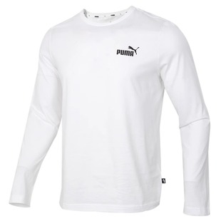 【自营】Puma彪马轻薄长袖白T恤男款秋季圆领运动针织短袖打底衫