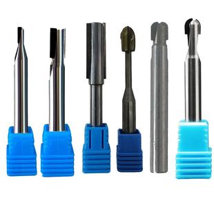 PCD金刚石铣刀铝高光钻石墨亚克力铝基碳化硅陶瓷碳纤维清底铣刀