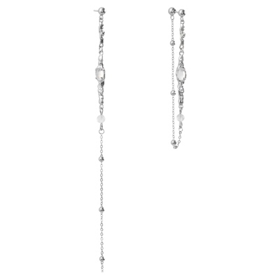 原创冷淡风白玛瑙耳环