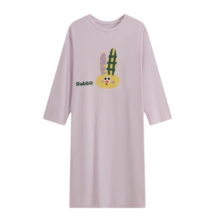 盛凯安琪儿童睡裙女童长袖连衣裙春秋季中大童小女孩睡衣家居服