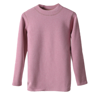 中高领保暖内衣女套装一体羊羔绒加厚加绒德打底秋衣秋裤棉毛衫冬