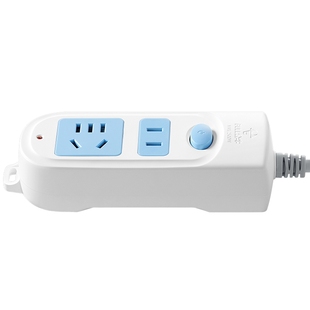 公牛带开关按钮的插座家用多孔插板带线多功能充电拖线板红牛插排