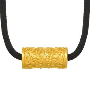 周生生古法黄金麒麟黄金项链黄金足金吊坠90494Z计价