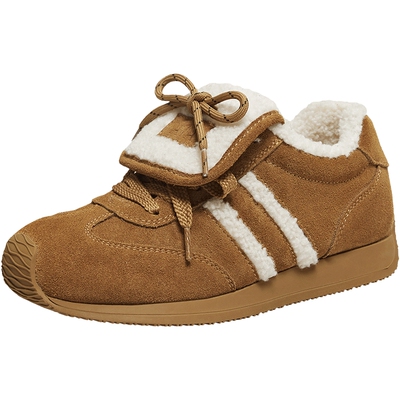 他她德训鞋女2026新款加绒棉