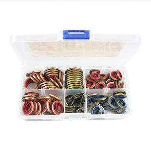 JB982组合垫片高压油管油封包胶垫橡胶金属垫密封垫圈空心螺丝垫