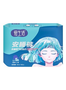 爱生活女性卫生裤安心睡M-L码5片
