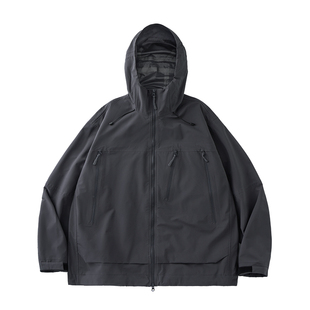 MOSEALAND 秋季休闲外套男防水三合一压胶冲锋衣多口袋连帽夹克潮