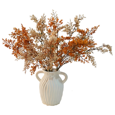 高级感逼真诧寂油画枯枝雾凇仿真花氛围室内装饰场景拍摄道具摆件