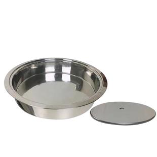 火锅锅圈下沉盆铜锅炭火锅桌锅圈底座不锈钢盖子专用锅铜火锅钢圈