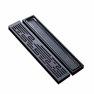 铝制线香盒家用金属卧香炉檀香插熏香卧式沉香盒网架底座香托香架