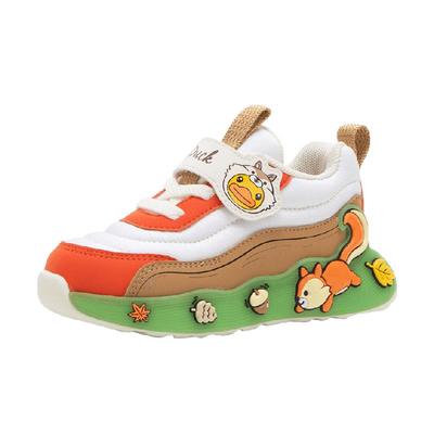 bduck小黄鸭女童运动鞋亮灯鞋