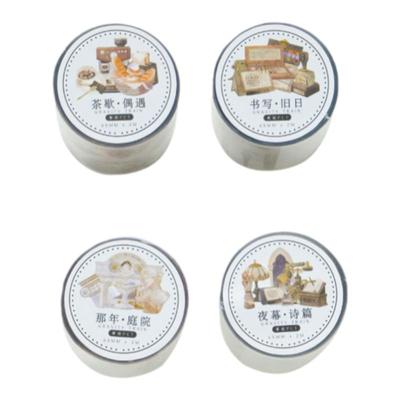 胶带复古欧式文艺手帐谷美素材