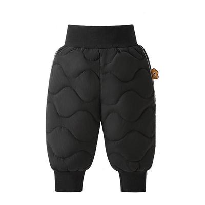 儿童羽绒裤2小女童冬季高腰外穿棉裤小男童加厚保暖冬装3宝宝裤子