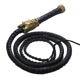 鞭子响鞭健身甩鞭龙头纯牛皮鞭子武术防身牧羊鞭长鞭软鞭马鞭子