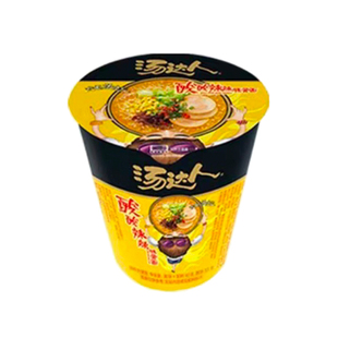统一汤达人方便面泡面日式豚骨面酸酸辣辣骨汤面茄皇方便面桶装面