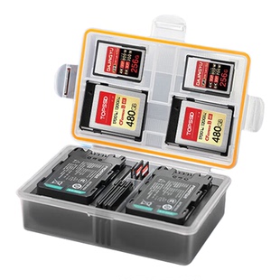 品胜相机电池收纳盒适用富士xt50 w126s xs20佳能r50 r10 r7 r62索尼fz100 zve10尼康z30二代z63内存sd卡CF卡