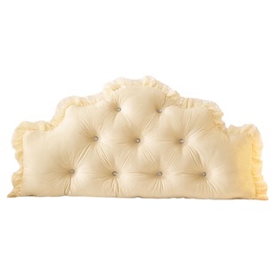 公主床头软包欧式靠背垫加高防撞卧室榻榻米床上靠背大靠枕拆洗