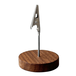 实木便签夹价格展示牌标价牌小立牌桌卡支架卡片底座面包店产品介绍标签夹立式标签牌桌面桌牌价签台卡标识牌