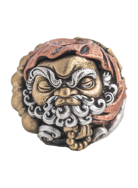 琢匠原创达摩隔珠文玩配饰手串配珠国风diy饰品银饰配件珠子散珠