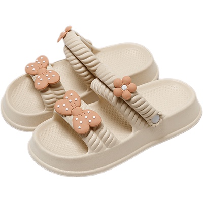 凉鞋海边可爱夏季两穿厚底女