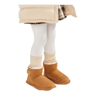 巴拉巴拉儿童雪地靴大童加厚短靴女童加绒靴子2025冬季新款童鞋潮