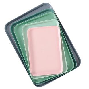 密胺餐具托盘长方形厨房沥水茶水接水盘塑料茶盘面包盘子餐盘商用