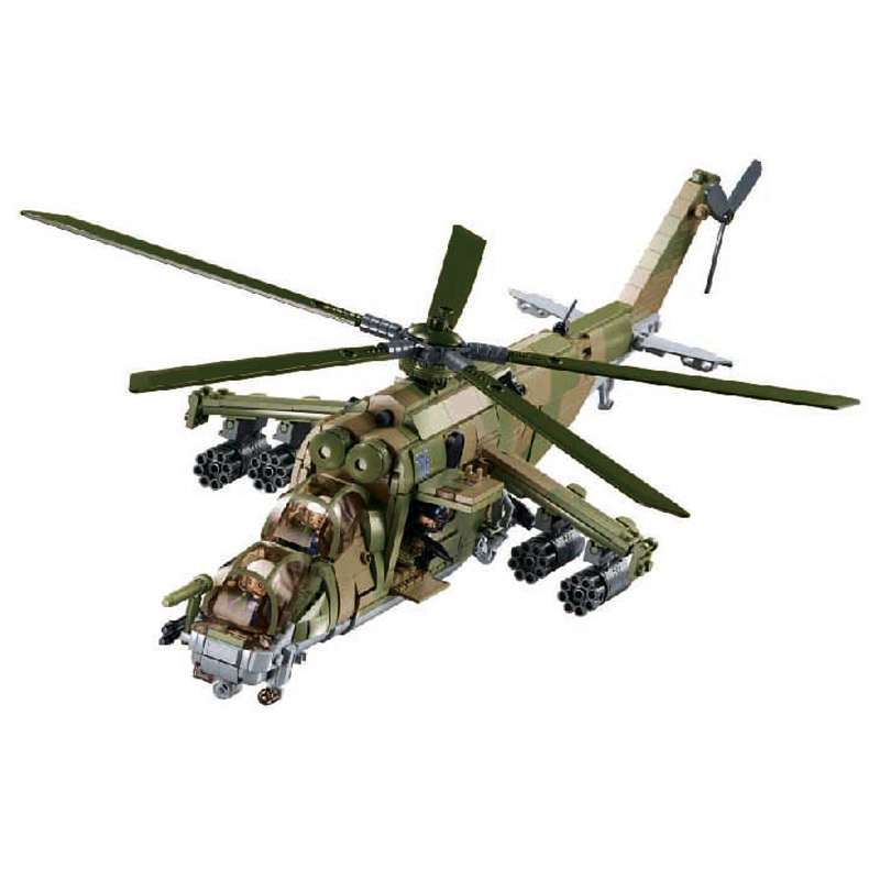 小鲁班1137MI-24S米2普通塑料积木