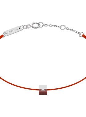 DOVETAIL/卯时方合经典燕尾榫天然红玛瑙/和田玉红绳手链K金手链