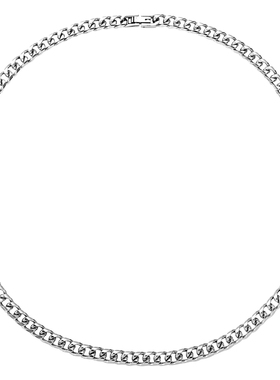 古巴项链男潮嘻哈欧美小众设计感钛钢男士锁骨链潮牌百搭男生配饰