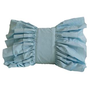  ins韩式纯棉公主风可爱抱枕精致荷叶蝴蝶结造型抱枕加分软装饰