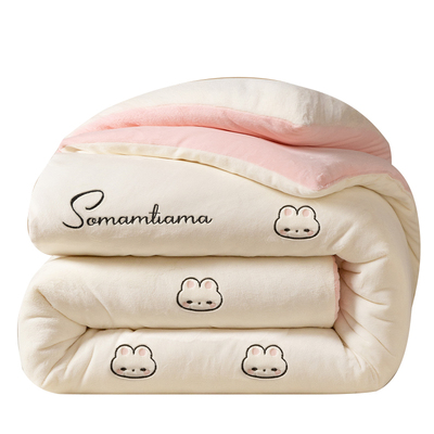 牛奶绒毛毯被子冬季加厚保暖毯子