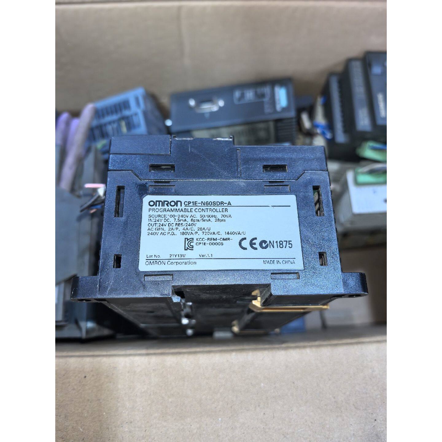 议价CP1E-N60SDR-A 欧姆龙PLC模块 二手拆机 成色