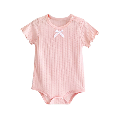 女宝宝短袖包屁衣夏季款