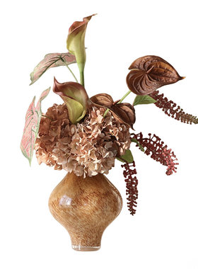 米子家居中古马蹄莲仿真花束