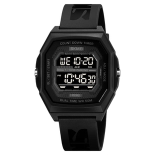 SKMEI时刻美学生百搭多功能手表男女中性电子腕表简约户外运动表