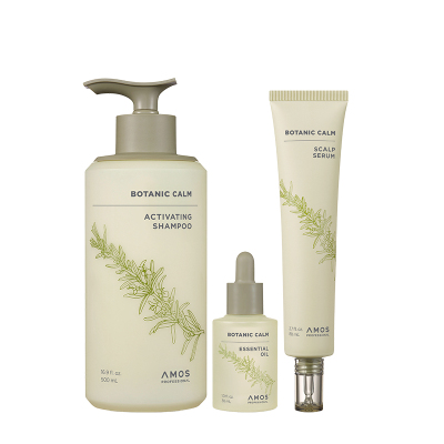 AMOS爱茉诗植物舒缓赋活洗发水强纯素护理秀发光泽韧发根洗护套装