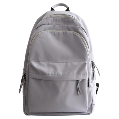 百搭纯色双肩包书包旅游双肩背包