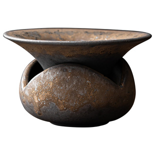 粗陶创意过滤功夫茶具茶道陶瓷全瓷一体茶漏套装过滤器茶隔过滤网