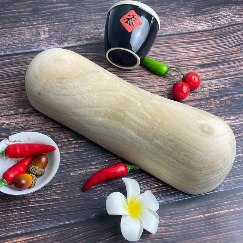 香樟木头枕硬实木修复睡觉原木质半圆柱腰枕老式颈椎枕头杉木木头