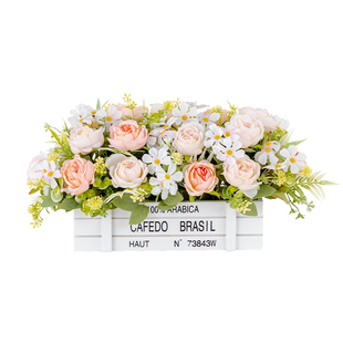 轻奢玫瑰花仿真花插花假花装饰花摆件花艺仿生花摆设塑料花花朵