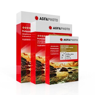 爱克发agfa防水高光绒面rc相纸6寸喷墨打印照片纸a4相片纸5寸7寸8
