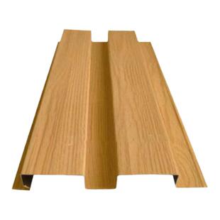 铝合金长城板凹凸木纹格栅广告门头招牌背景墙吊顶室内外铝板定制