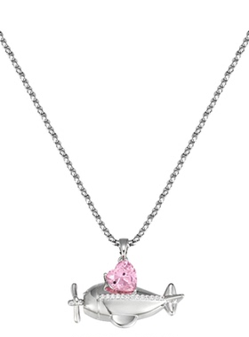 小众飞机项链女款原创设计感精致百搭颈链时尚气质新款锁骨链