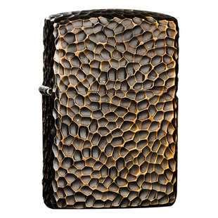 打火机zippo正版盔甲纯铜男士zippo陨石坑煤油芝宝个性送礼