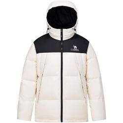 骆驼男装羽绒服男加绒加厚冬季2025连帽短款面包服保暖防寒外套