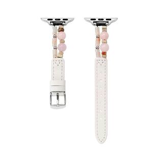 适用苹果s10手表表带iWatchs9手表applewatchs8新中式SE真皮ultra天然石手链41mm高级s7小众6创意男女款夏季