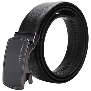 ELLE HOMME皮带男士新款真皮头层牛皮腰带自动扣商务正装青年裤带