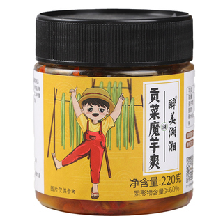 魔芋贡菜下饭菜香辣爽嘎嘣脆素毛肚网红小零即食剁辣椒拌饭面酱